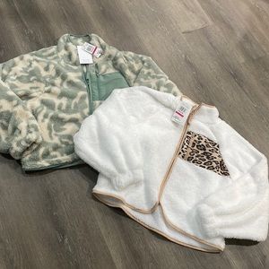 NWT Bulk lot of 2 Belk Love Fire Sherpa Jackets Sz M